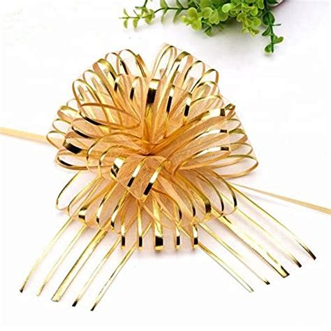 3A Featuretail 30pc Big Organza Pull Bow Flower Ribbon 2InchX35 Inch ...