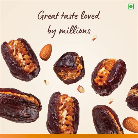 Almond Caramel Gourmet Dates Box 100g – Loyka