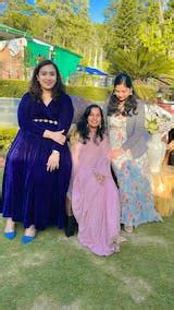 Navy Blue Fit and Flare Long Velvet Dress – The Svaya