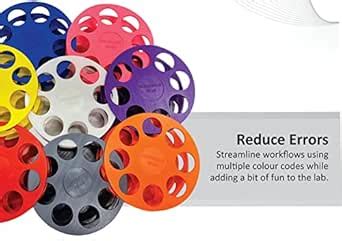 50 ml Circular Tube Racks (Multicolour, Pack of 8) : Amazon.in ...