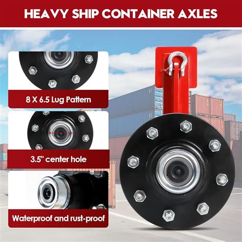 Fistihon 2 Pack Shipping Container Wheels 8-Lug Wheels Kit, India | Ubuy