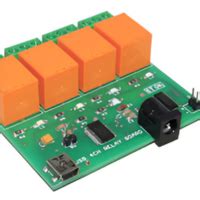 4-Channel USB Relay Board Best for Home Automation, PC Controlled ...