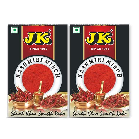 JK Kashmiri MIRCH Powder 100g*2 (Pack of 2) - Pure & Natural ...