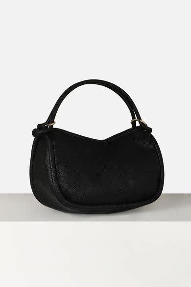 Buy Women Black Textured Casual Handbag Online - 39830639 | Van Heusen