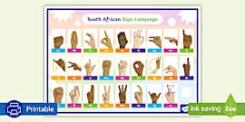 South African Sign Language Alphabet - Twinkl South Africa
