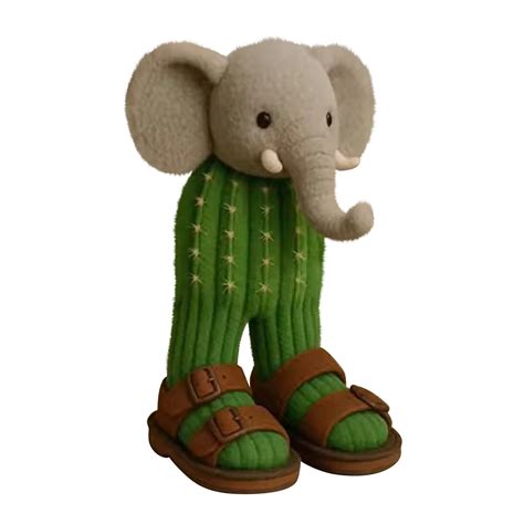 7.8" Lirili Larila Elephant AI Italian Animals Plush, Soft & Snuggly ...