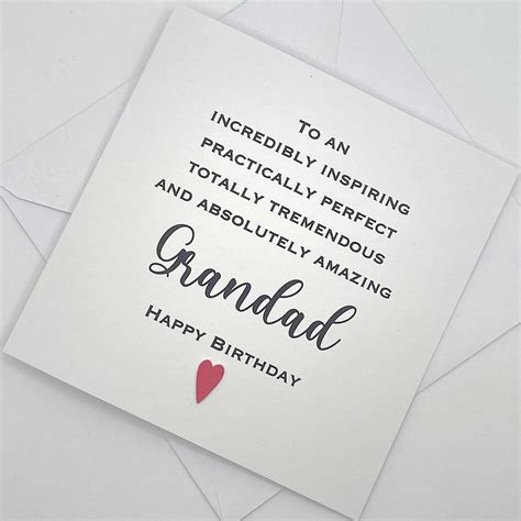 Grandad Birthday Card. Incredibly Inspiring, Amazing Grandad by Looks ...