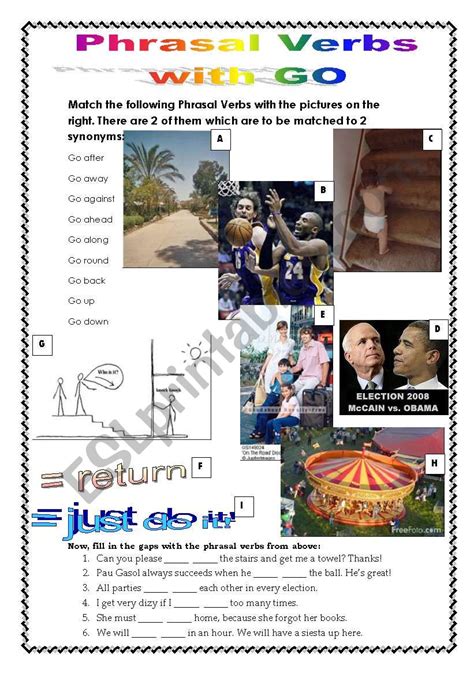 Go ESL Worksheet 的图像结果