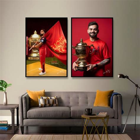 Virant Kohli x RCB IPL 2025 Champions | Set of 2 – Candid Apricot