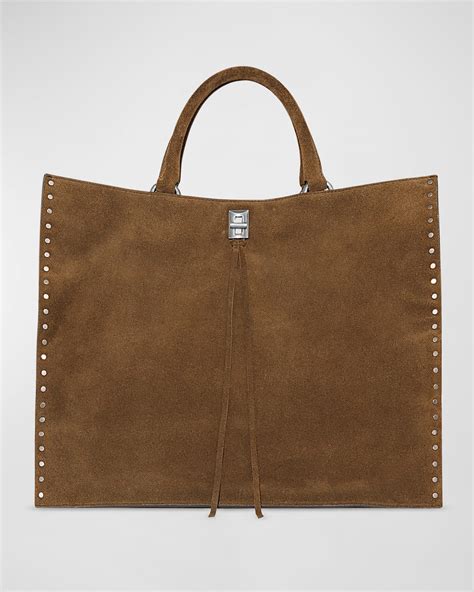 Rebecca Minkoff Darren Zip Suede Shoulder Bag | Neiman Marcus