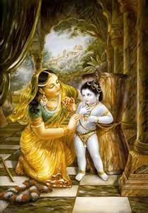 Lord Krishna With Yashoda Maiya Wall Poster vinyl sticker poster For ...