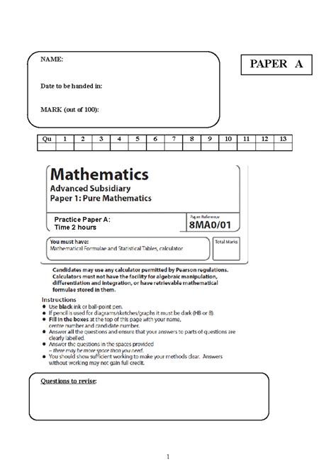 Edexcel Set 2 Higher Paper 2 - Mathematics Paper 2 (Calculator) Higher ...
