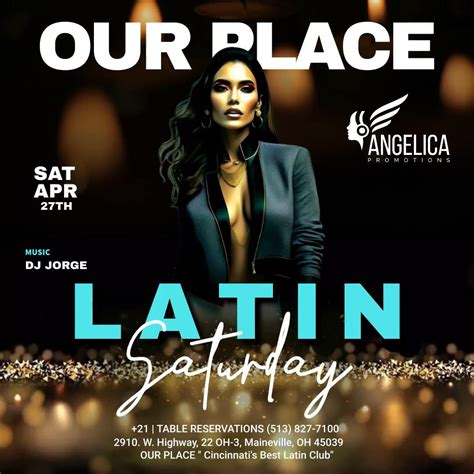 LATIN SATURDAY “Cincinnati’s best latin club”, Our Place Dance Club ...