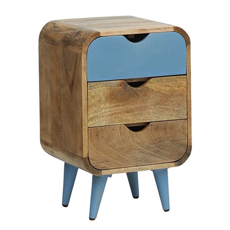 Buy Braithwaite Bedside Table Blue Online in India | The Home Dekor