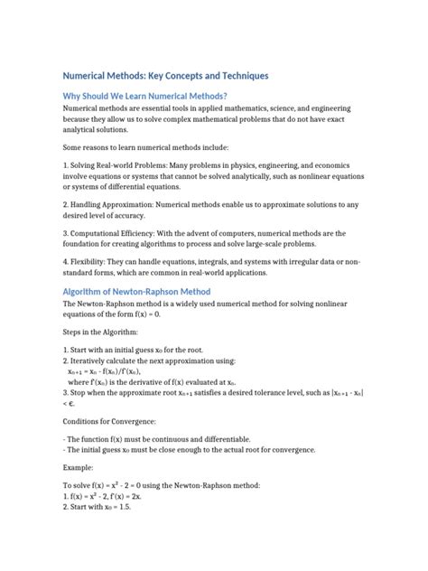 Image result for Numerical Methods Research Example