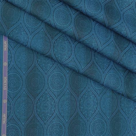 Shirt Fabric Soktas Premium Giza Cotton Jacquard Colour Dark Turquoise ...