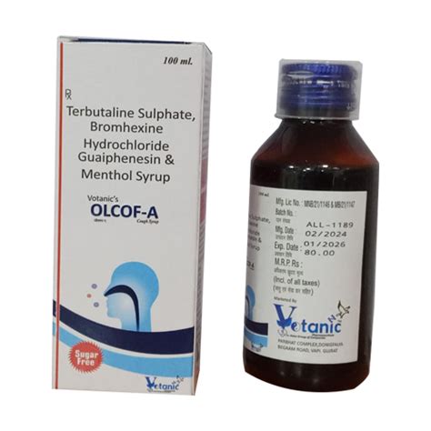 Olcof a - Terbutaline sulphate 125mg Bromhexine Hydrochloride ...