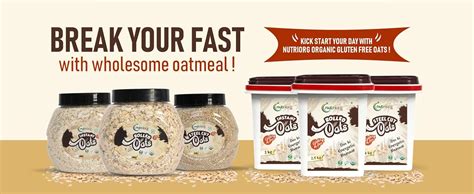 Nutriorg Certified Organic Rolled Oats 500g | Gluten Free Oats | High ...