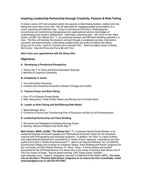 Stress Doc Handouts | PDF