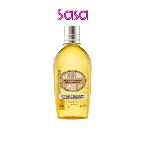 Dry skin essentials: L'Occitane Shower Oil Aesthetic Vector Art