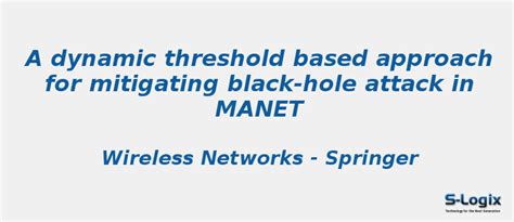 Threshold based black-hole attack in MANET - NS2 Projects | S-Logix