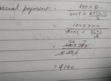What annual payment will discharge a debt of rs 770 due in 5 years, the ...