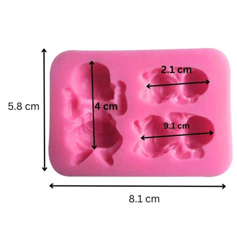 BABY MOULD 3 SIZE 3D SLEEPING BABY MOULD SILICON – Baking Cart