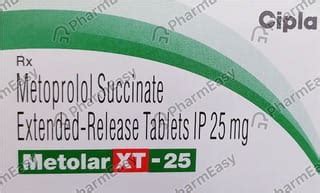 Metolar Xt 25 MG Tablet (15): Uses, Side Effects, Price & Dosage ...