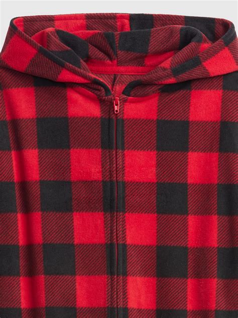 Kids Buffalo Plaid Hoodie One-Piece | Gap
