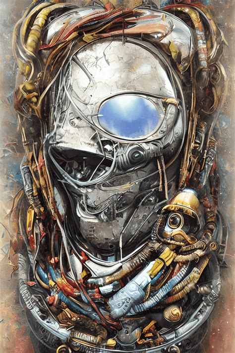 Rasta Fine Art Multicolor Surreal Robot Mirror Pattern Style · Creative ...