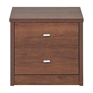Evok Fabiana Night Stand (Light Walnut) : Amazon.in: Home & Kitchen