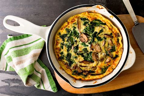 Mushroom Spinach Frittata Recipe | Vegan Girls Guide