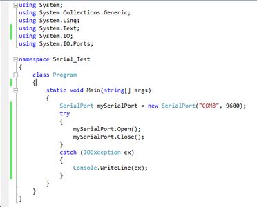 Internet to Serial Port Code Example 的图像结果