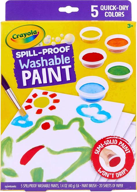 Amazon.com: Crayola Watercolor Pop & Paint Palette, Washable Paint Kit ...