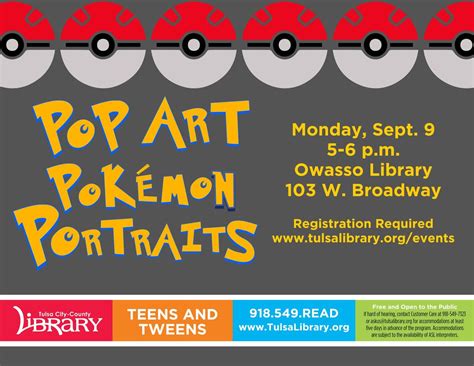 Pop Art Pokémon Portraits, 103 W Broadway St, Owasso, OK, United States ...