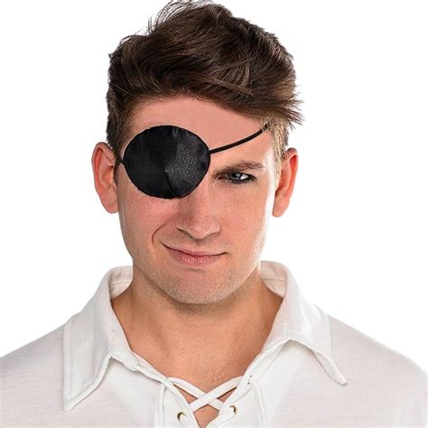 Buy Amscan Notorious Pirate Party Silk Eye Patch Accessory, One Size ...