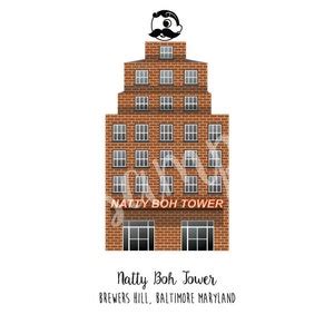 Buy Baltimore maryland Print Natty Boh Tower Baltimore Online in India ...