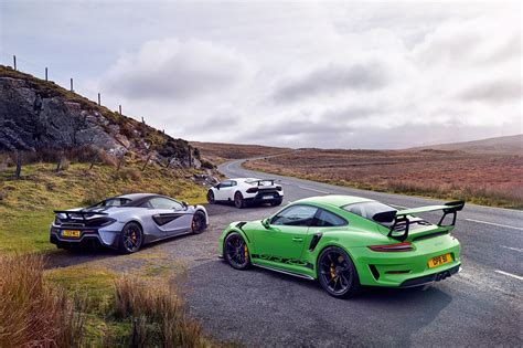 McLaren 600LT vs Porsche 911 GT3 RS vs Lamborghini Huracan Performante triple test (2019) review ...