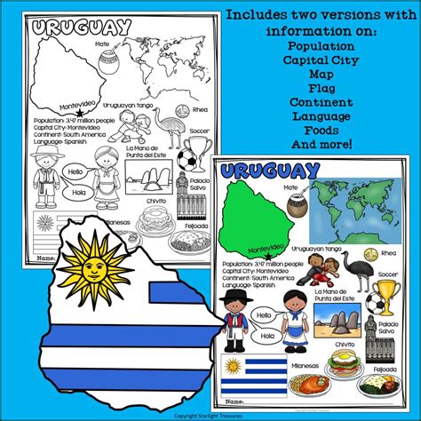 Uruguay Fact Sheet for Early Readers | Made By Teachers