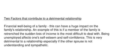 Name and explain TWO factors that contribute to a detrimental ...