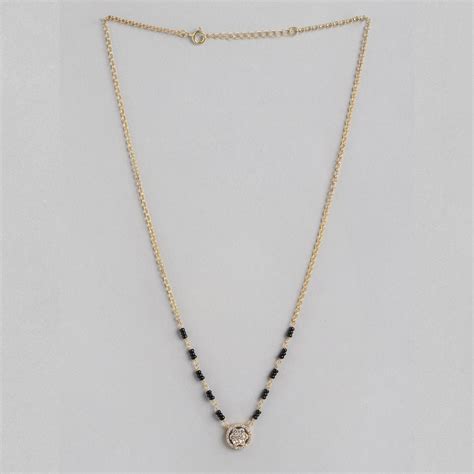 Golden Radiance 925 Sterling Silver Gold-Plated Mangalsutra – Zavya