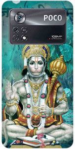 FIKORA Back Cover for POCO X4 Pro 5G, MZB0AWIIN, HANUMAN, JI, BAJRANG ...