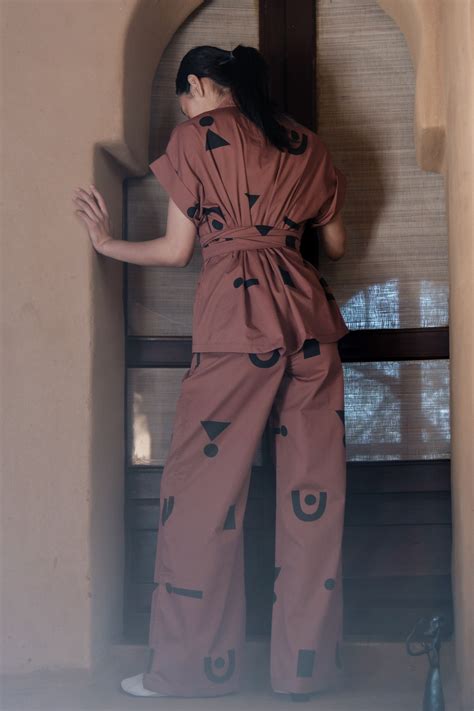 The Terra Tribe - Copper Triangle Friday Flared Pants - Elahe