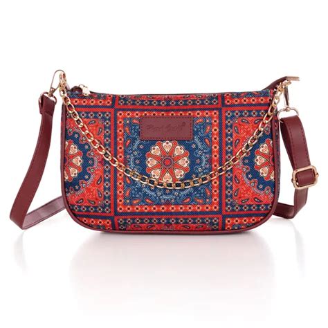 HARD CRAFT Hard Craft Mandala Print Women's Vegan Leather Sling Bag ...
