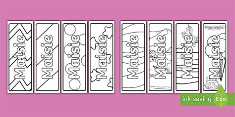 Maisie Name Simple Colouring Bookmarks | Twinkl | KS1