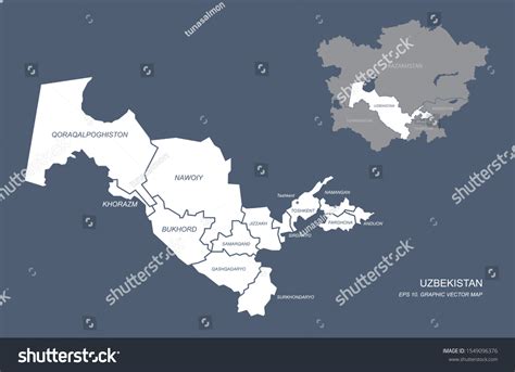 Uzbekistan Map Central Asia - map of central asia uzbekistan