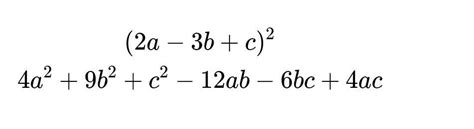 2 a - 3b + c whole square factorise it - Brainly.in