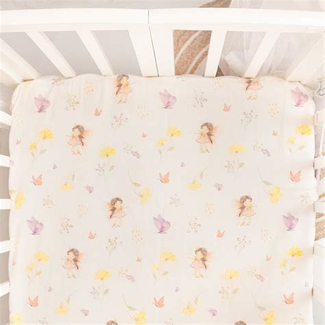 Fancy Fluff Organic Cot Bedsheet- Pixie Dust – The Mom Store