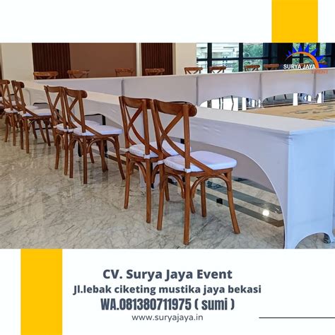Sewa Kursi Crossback Set Meja Ibm Area Jakarta