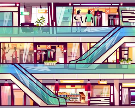 Cartoon Mall Vector Images (over 11,000)